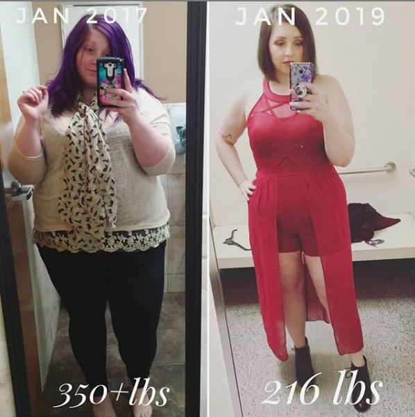 She’s been able to lose an incredible 60kg. Photo: Instagram/girl.onamission