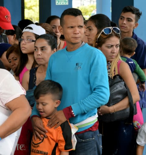 The UN said up to 4,000 people were arriving daily in Ecuador, Peru, Colombia and Brazil