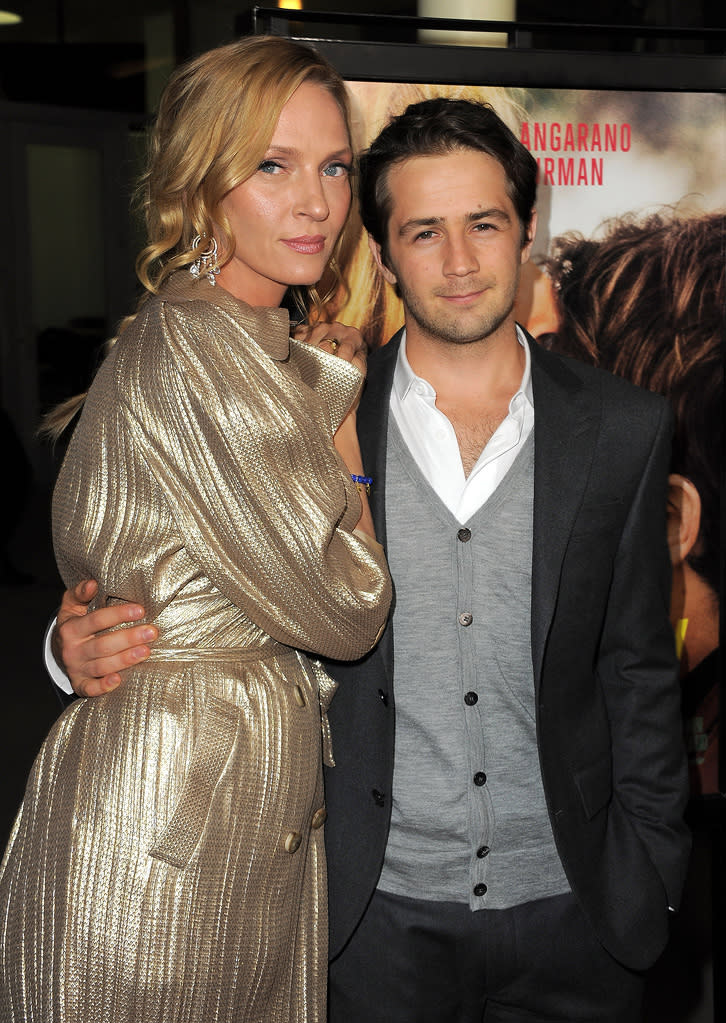 Ceremony LA Premiere 2011 Michael Angarano Uma Thurman