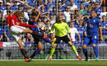 Football Soccer Britain - Leicester City v Manchester United - FA Community Shield - Wembley Stadium - 7/8/16 Manchester United's Marouane Fellaini shoots at goal Reuters / Eddie Keogh Livepic EDITORIAL USE ONLY. No use with unauthorized audio, video, data, fixture lists, club/league logos or "live" services. Online in-match use limited to 45 images, no video emulation. No use in betting, games or single club/league/player publications. Please contact your account representative for further details.