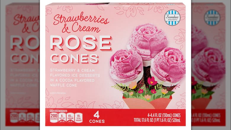 Sundae Shoppe Strawberries and Cream Rose Cones