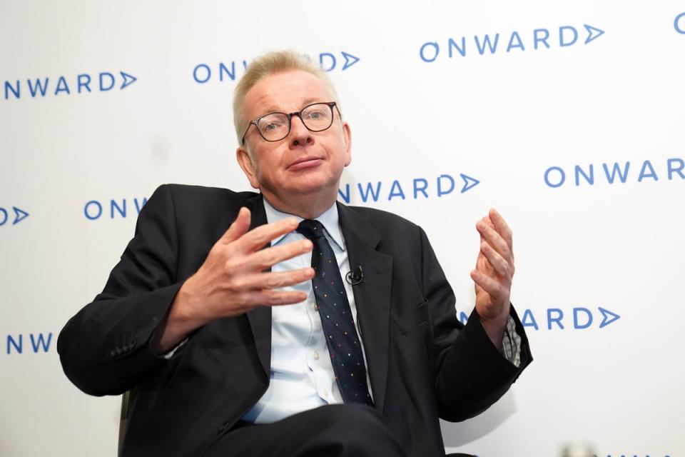 Michael Gove at the Conservative Party Conference (PA)