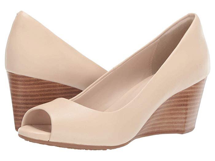 These nude wedges are perfect for work or the weekend .<strong><a href="https://fave.co/32ztJVX" target="_blank" rel="noopener noreferrer">Normally $180, get them on sale for $108 during Zappos' 20th Birthday Sale</a></strong>.