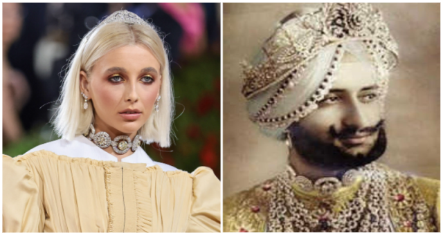 Emma Chamberlain wore Maharaja of Patiala's diamond choker to Met