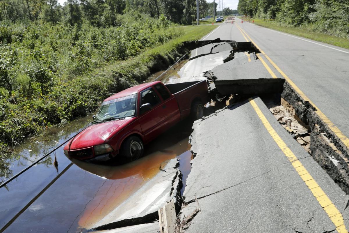 ‘Firehose’ storm hits part of North Carolina and scientists see climate change