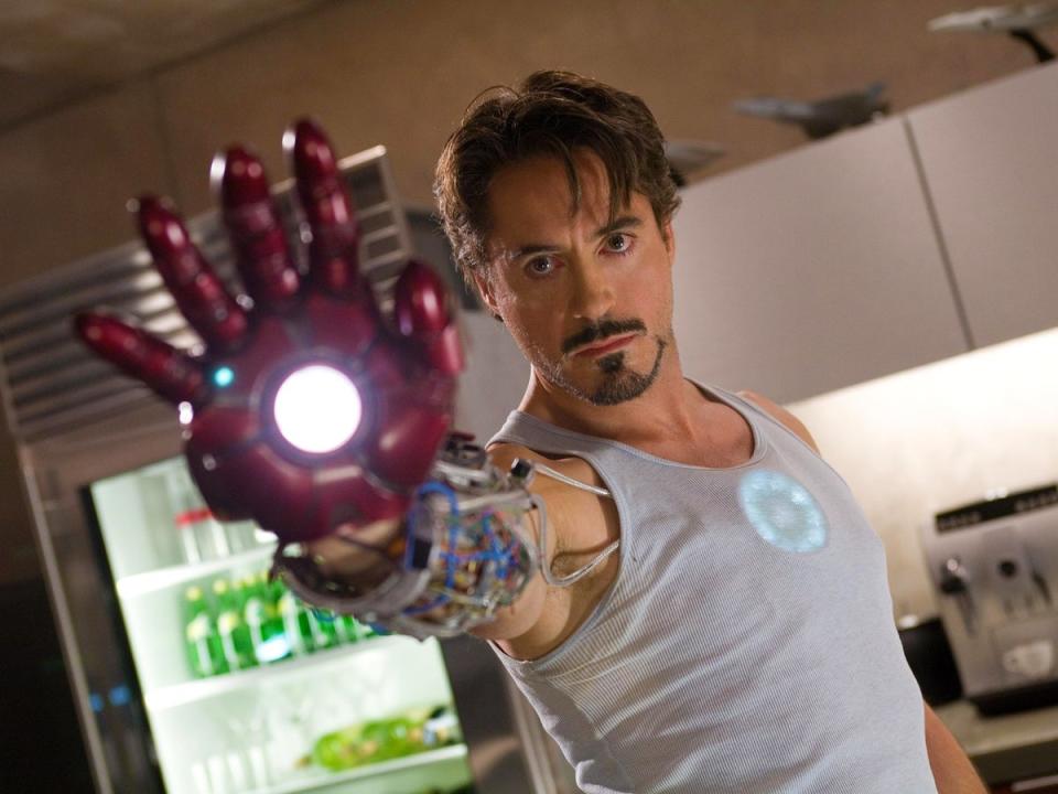 Robert Downey Jr in ‘Iron Man' (Shutterstock)