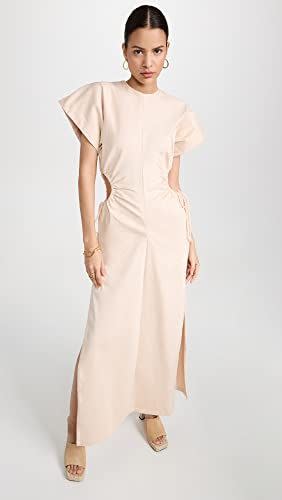 Andrea Iyamah Peta Cotton High Slit Dress