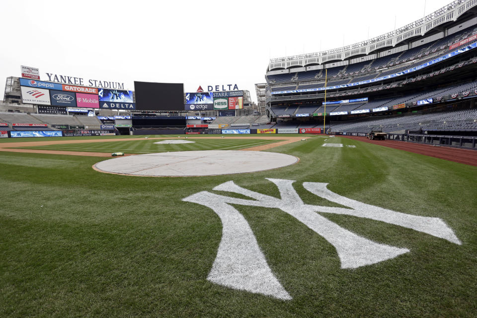 Yankee Stadium is shown before the New York Yankees baseball workout on Thursday, April 7, 2022, in New York. The Yankees will face the Boston Red Sox on Friday (AP Photo/Adam Hunger)