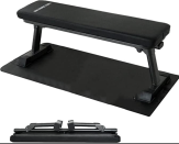 <p><strong>Kai Range</strong></p><p>amazon.com</p><p><strong>$79.99</strong></p><p>This is another flat bench that folds, only its legs fold in rather than the bench itself folding. This means it'll take up a little more room, but it also won't have that cut out space in the middle, if that's something you want to avoid. </p>