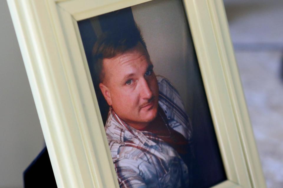 A photograph of 37-year-old Matt Klosowski, who overdosed in January 2015. His mother, MaryBeth Cichocki, is now an advocate for improved addiction treatment in Delaware.