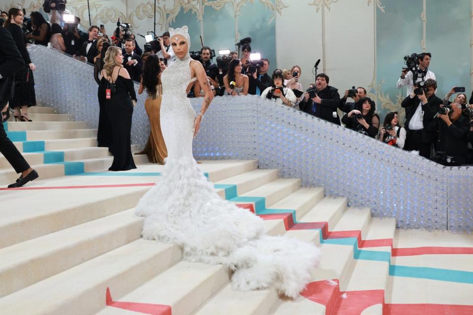 Doja Cat at the Met Gala (Getty Images for Karl Lagerfeld)