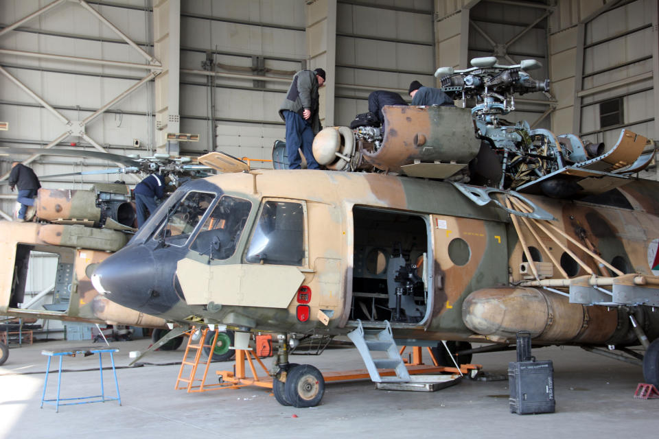 Image: Russian Mi-17 helicopter (Christine-Felice Röhrs / picture alliance via Getty Image file)