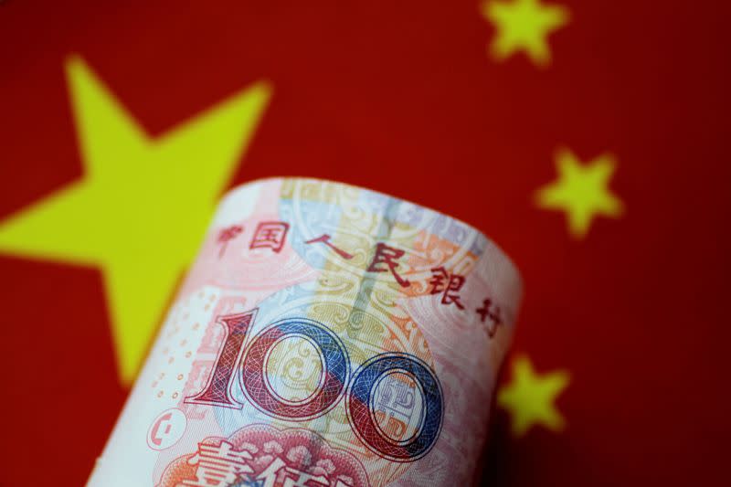 FILE PHOTO: Illustration photo of a China yuan note