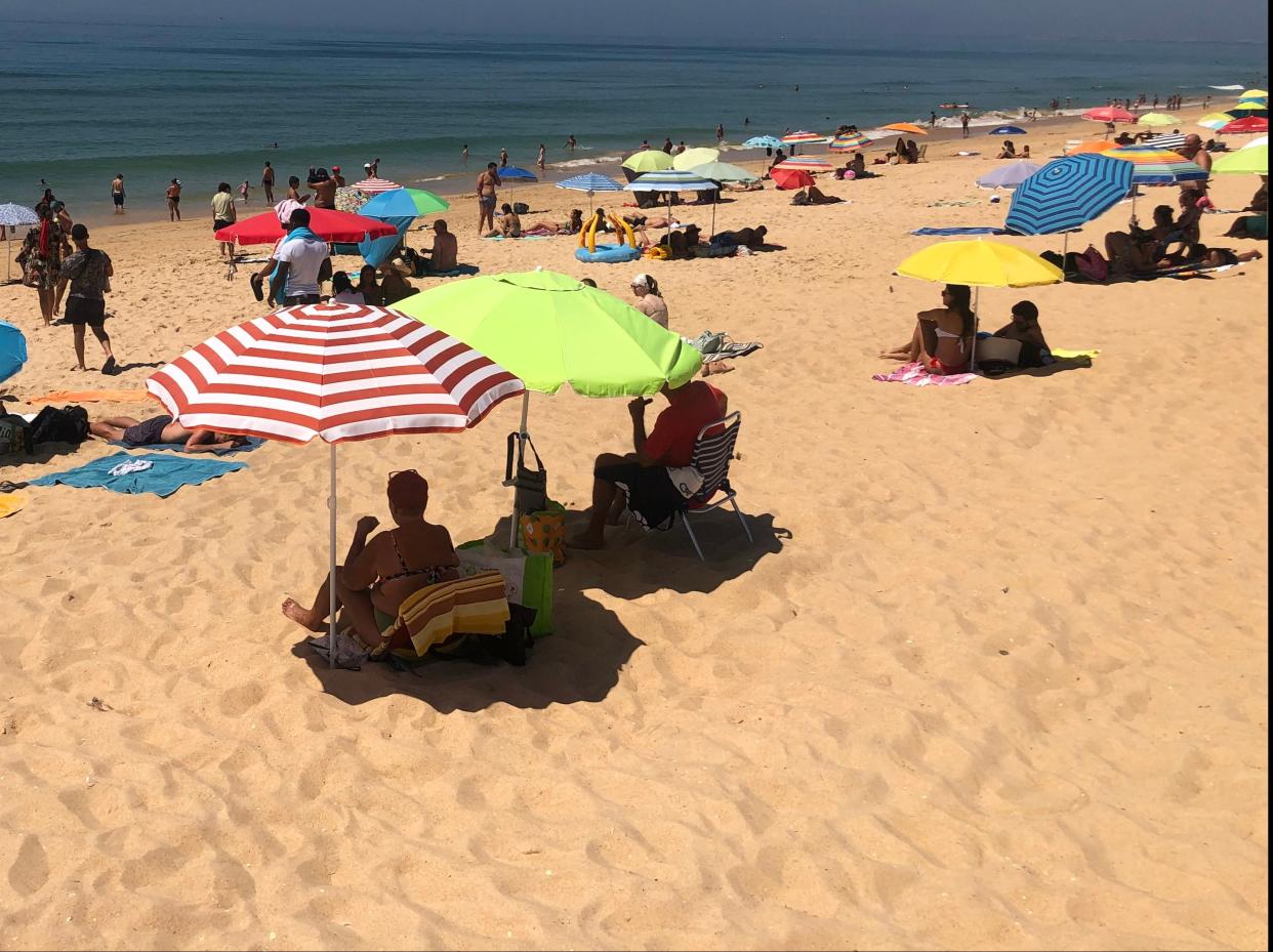 Distant dream: Faro beach in Portugal (Simon Calder)