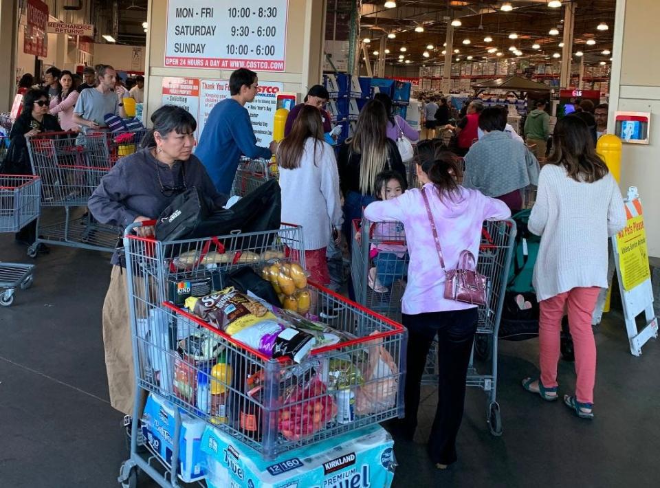 costco coronavirus epidemic panic buying