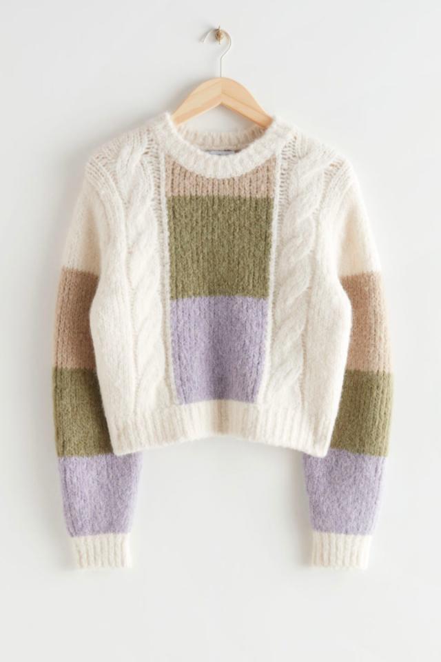 LUSH, Two-Tone Knit Sweater in 2023