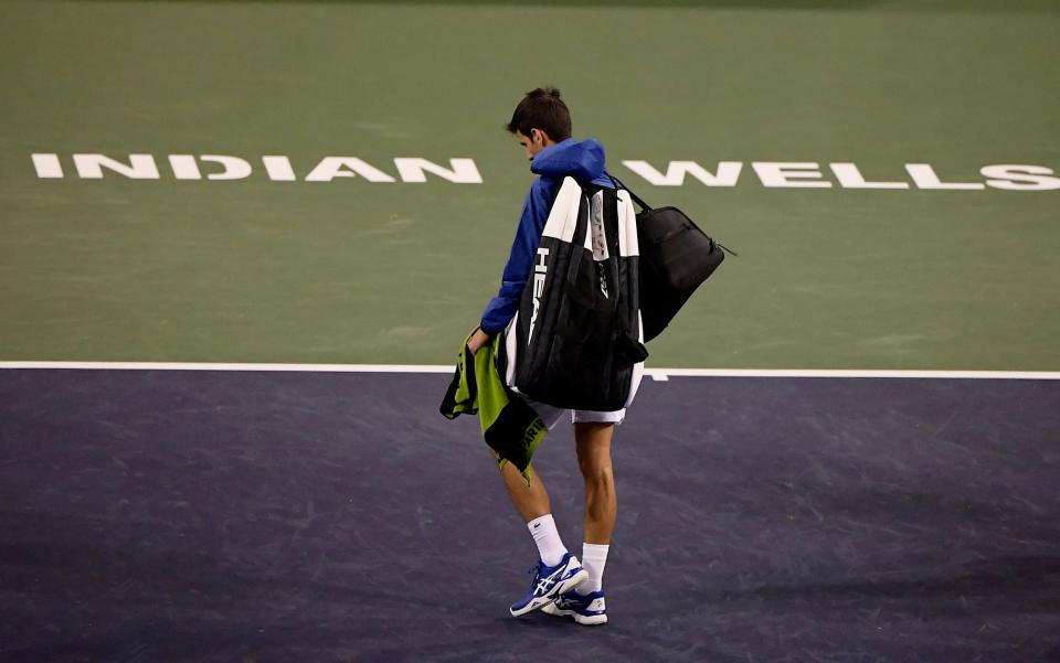 The BNP Paribas Open tennis tournament, set to begin Wednesday, March 11, 2020, has been postponed after a case of coronavirus was confirmed in the Coachella Valley - AP