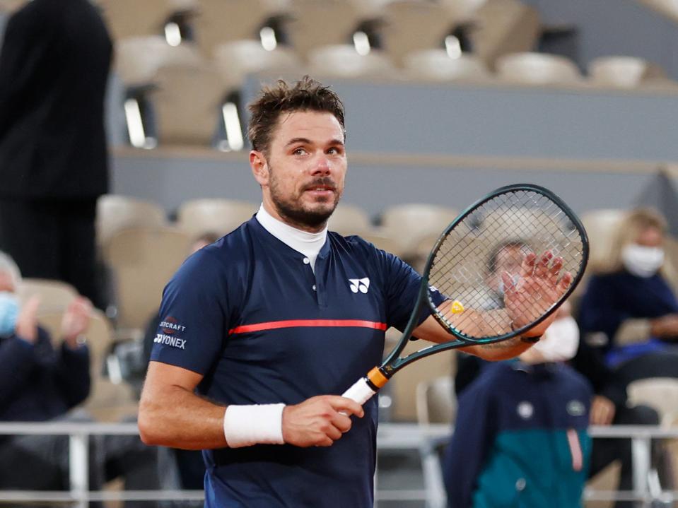 Stanislas Wawrinka's match with Dominik Koepfer was interrupted by the sound (Getty Images)