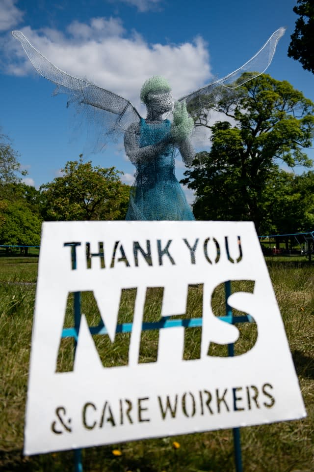 NHS worker sculpture