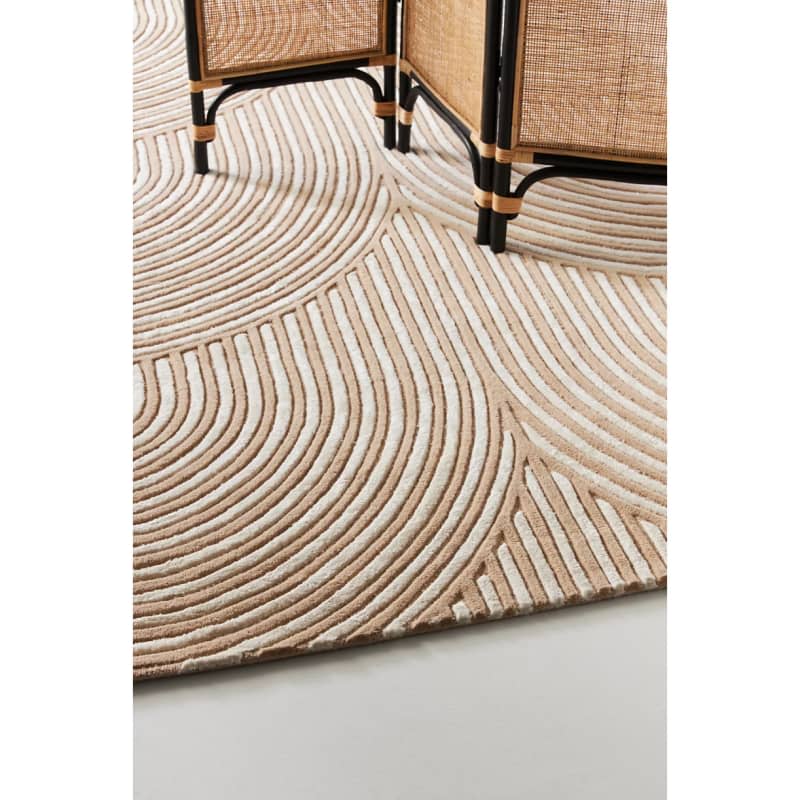 Neutral Hand-Tufted Andie Rug, 5' x 8'