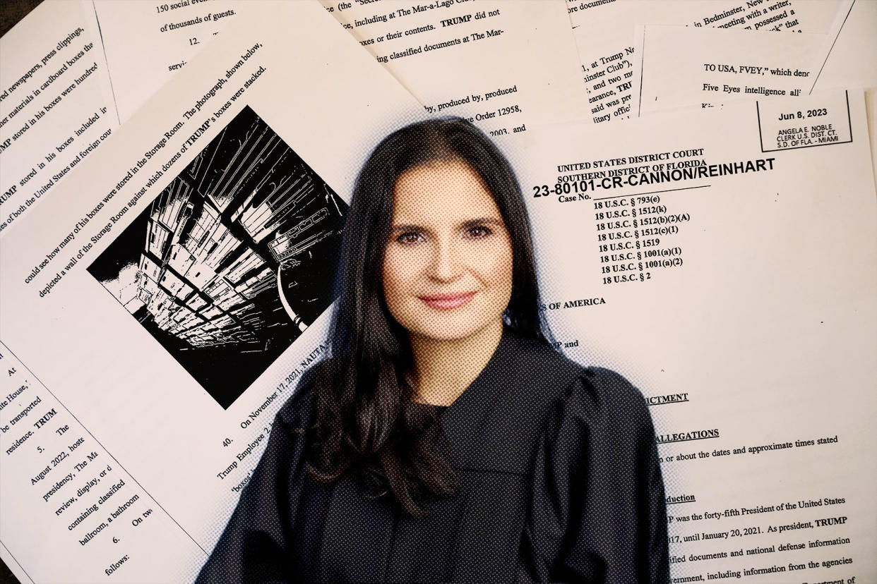 Judge Aileen Cannon; Trump Classified Documents Indictment Photo illustration by Salon/Getty Images/US District Court for the Southern District of Florida