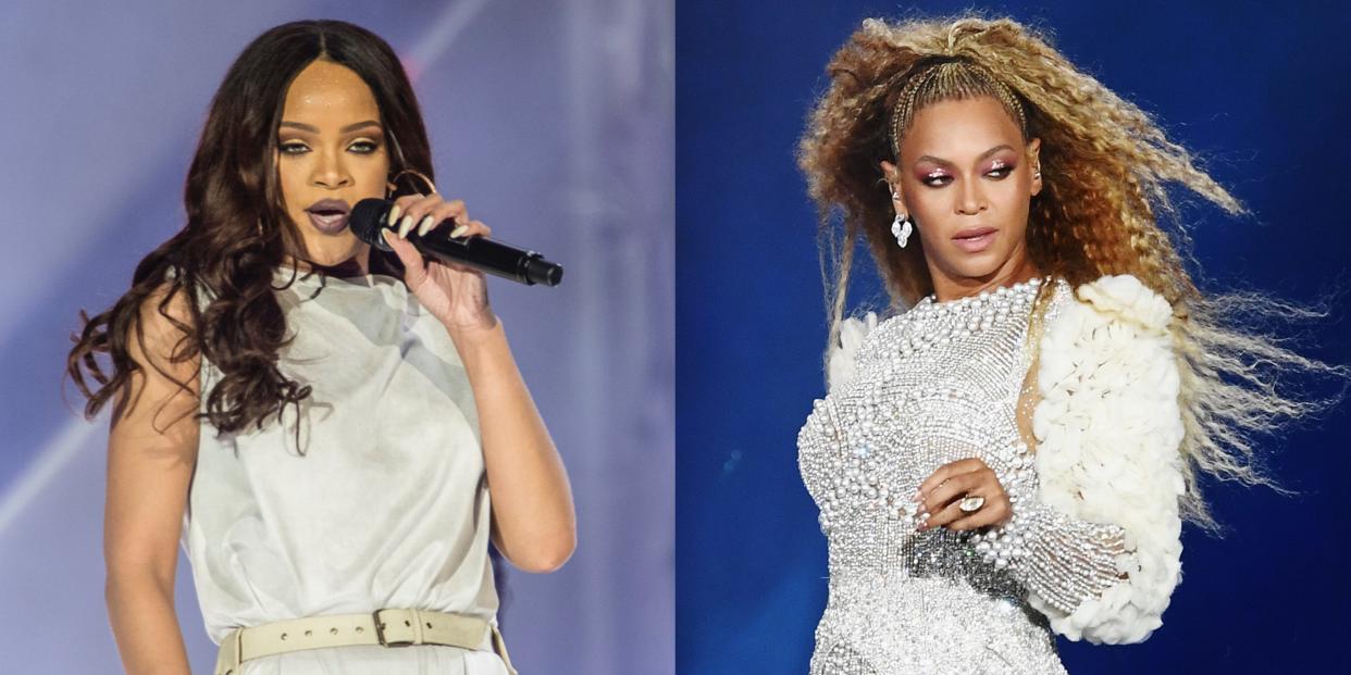 Rihanna, Beyonce.