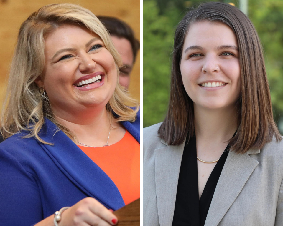 Kat Cammack, left, and Danielle Hawk are running for Florida's 3rd Congressional seat.