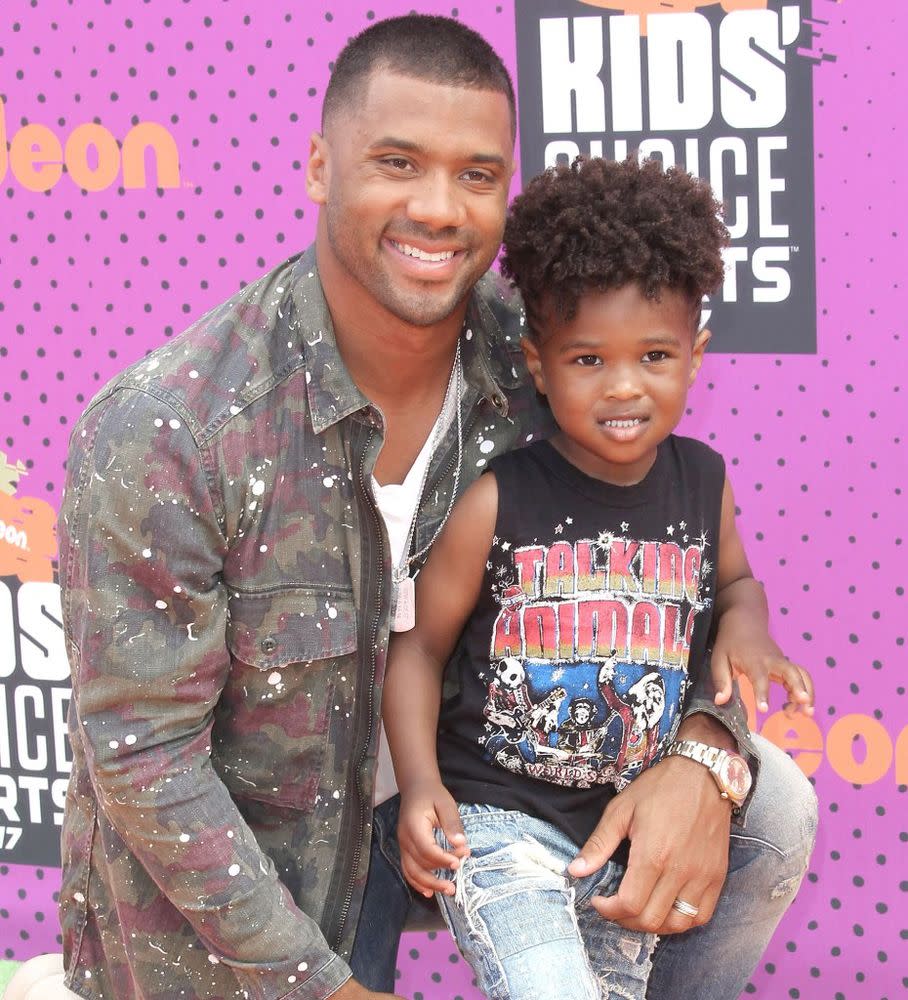 Russell Wilson and stepson Future