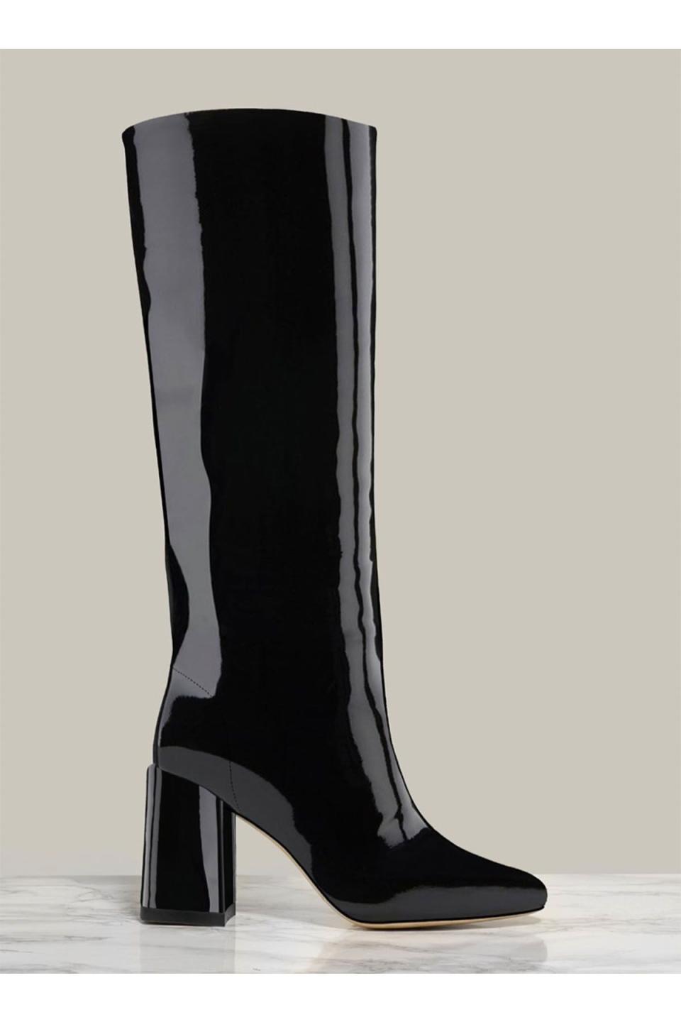 Bo Knee Boot, Black Patent