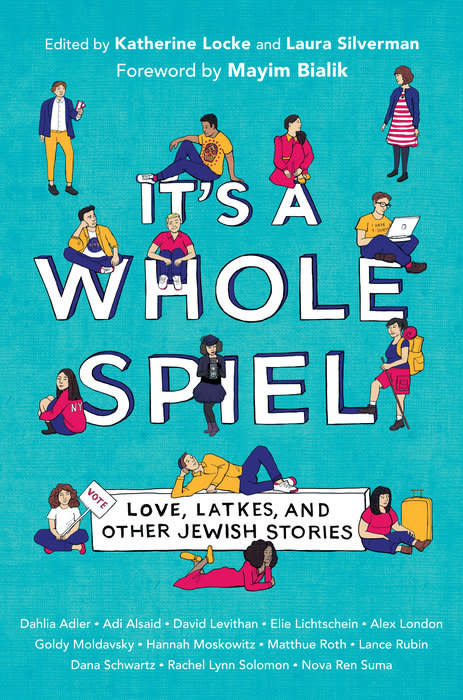 Blue cover featuring Jewish teenagers. Title reads: 'It's a Whole Spiel."
