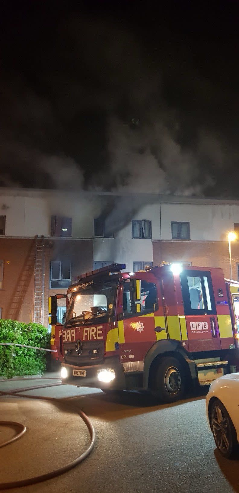 <em>Blaze – emergency services were called after the fire broke out in the early hours of Thursday (Picture: PA)</em>