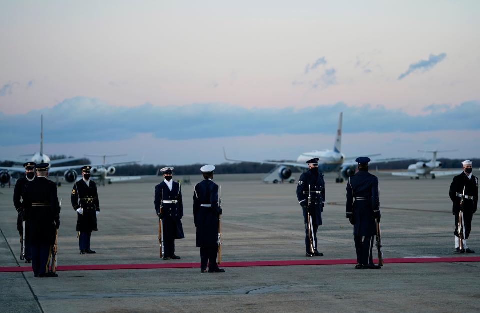 La despedida de Donald Trump