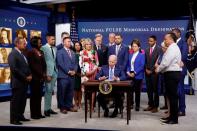 U.S. President Joe Biden signs H.R. 49 to designate the National Pulse Memorial into law