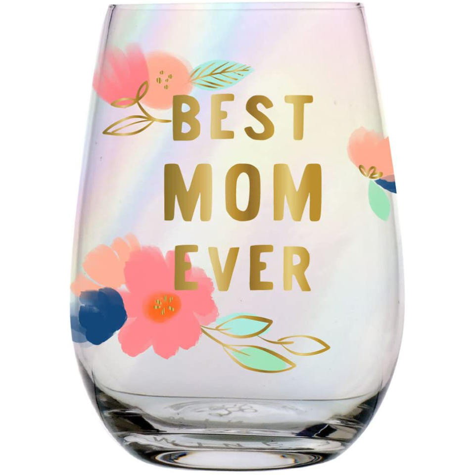 Creative Brands "Best Mom Ever" Stemless Wine Glass