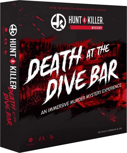 Hunt A Killer Death at The Dive Bar, Immersive Murder Mystery Game -Take on the Unsolved Case as an Independent Challenge, for Date or with Family & Friends as Detectives for Night, Age 14+