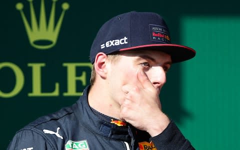 Hungaroring, Budapest, Hungary - August 4, 2019 Red Bull's Max Verstappen looks dejected after finishing second in the Hungarian Grand Prix  - Credit: REUTERS