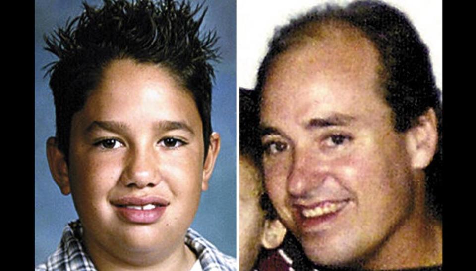 Jerry Rios Jr., left and Stephen Wells were shot to death on camping trip to Morro Bay on July 8, 2001. Stephen Arthur Deflaun is accused of their murders.