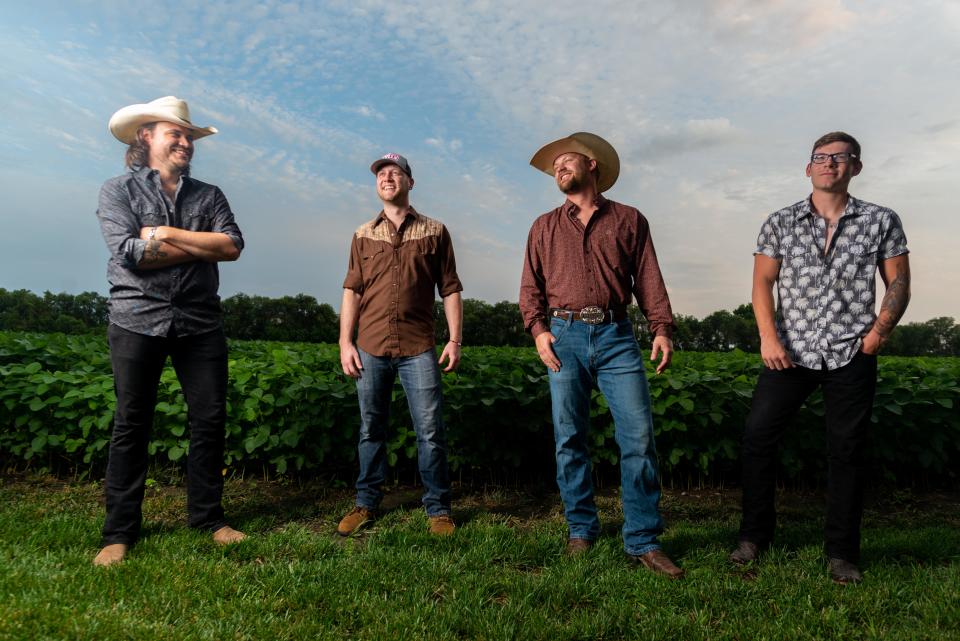 The Lazy Wayne Band, comprised of, from left, Marc Houser, Sam Williams, Dallas Pryor and Travis Breese, will perform Saturday night.