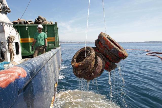 Off-shore fishing between Cannes and Antibes