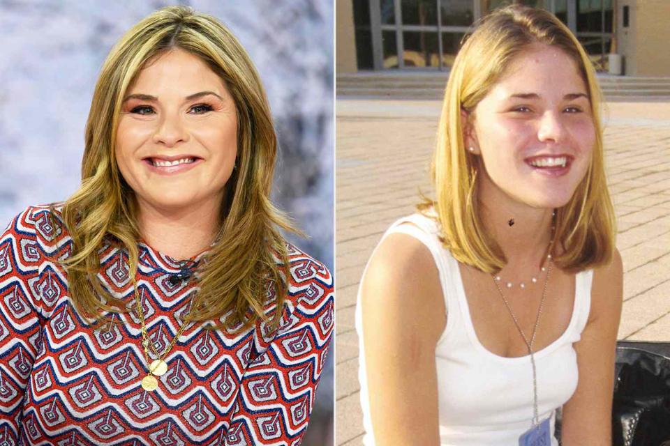 <p>Nathan Congleton/NBC/NBCU Photo Bank/Getty; Robert Daemmrich Photography Inc/Sygma/Getty</p> Jenna Bush Hager reminisced on her high school days during the April 10 broadcast of "Today with Hoda & Jenna"