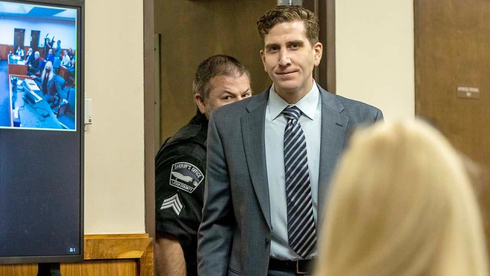 Bryan Kohberger looks on while in the courtroom