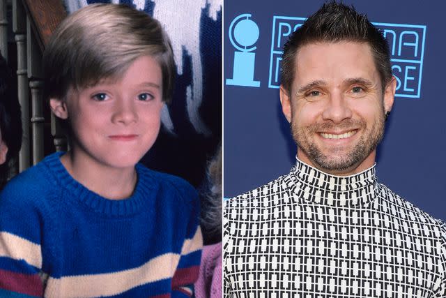 <p>ABC Photo Archives/Disney General Entertainment Content via Getty; Paul Archuleta/Getty</p> Danny Pintauro as Jonathan Bower on 'Who's the Boss?' in 1985, and now