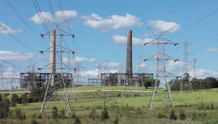 FILE PHOTO - The Liddell coal-fired power station is pictured in the Hunter Valley, north of Sydney, Australia, April 9, 2017. REUTERS/Jason Reed/File Photo