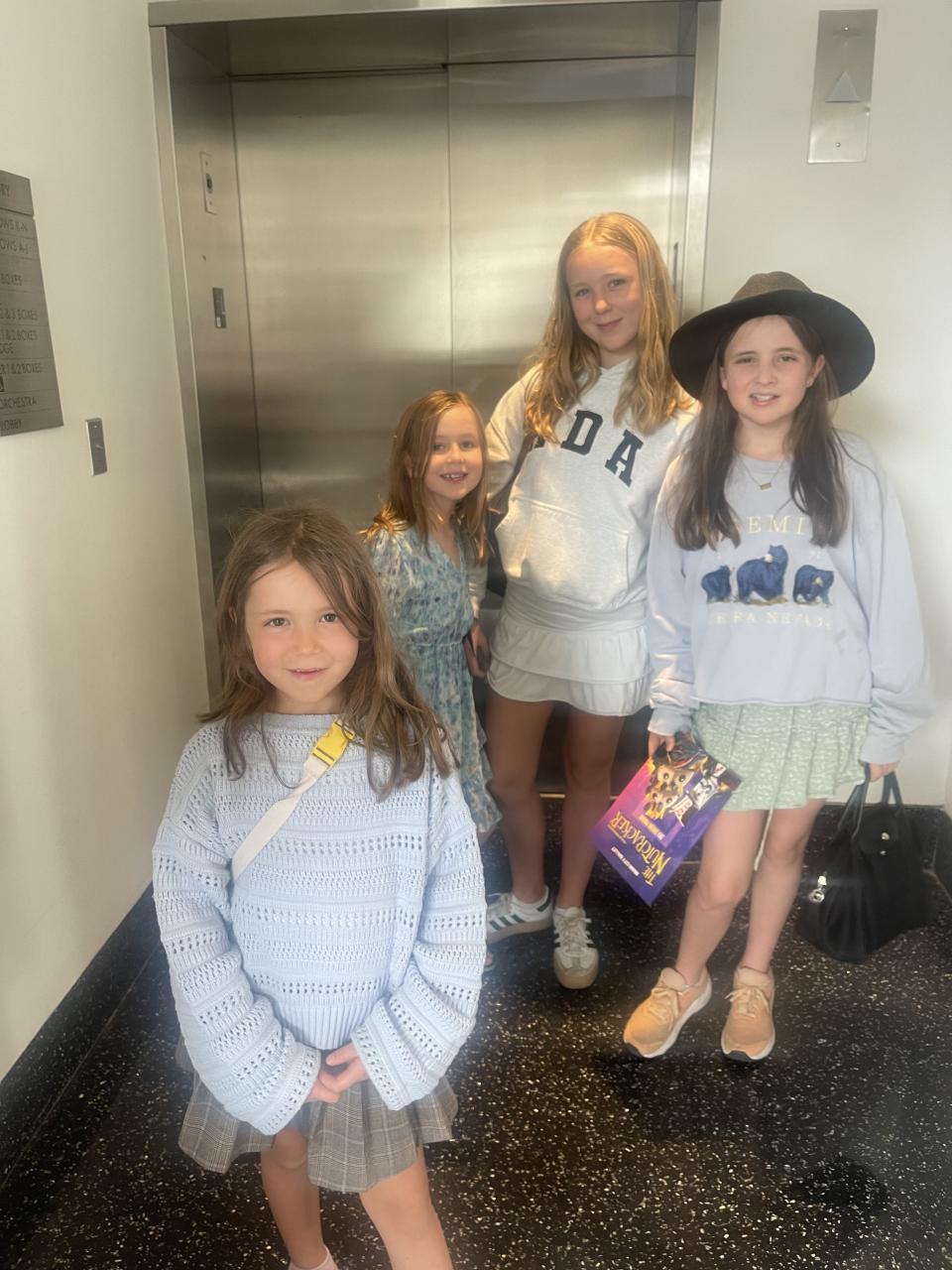 Jennifer's four daughters, including the two youngest Ada, seven, and Stella, nine. (Supplied)