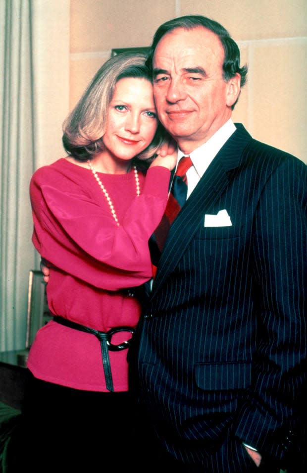 Rupert Murdoch with his wife Anna Murdoch at their home in 1989 in New York City<p>Peter Carrette Archive/Getty Images</p>