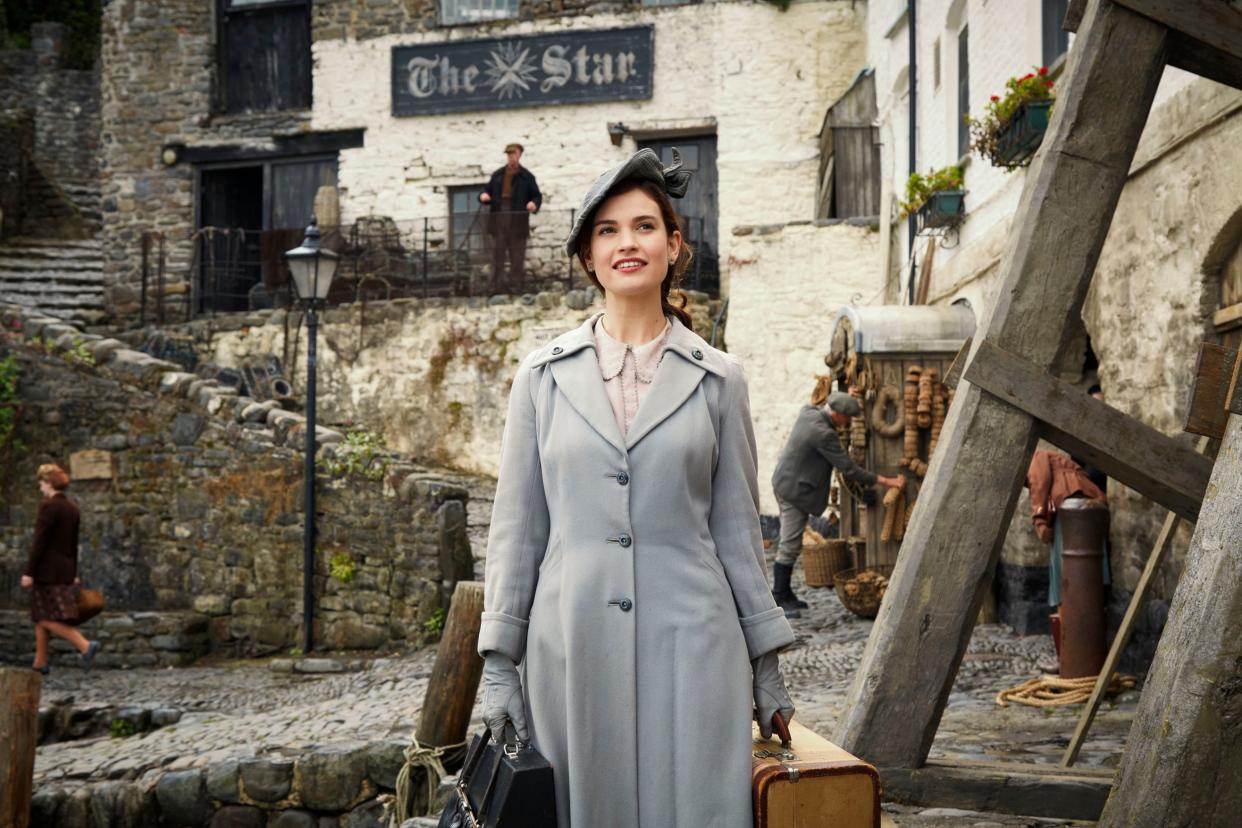 Lily James stars in The Guernsey Literary and Potato Peel Pie Society