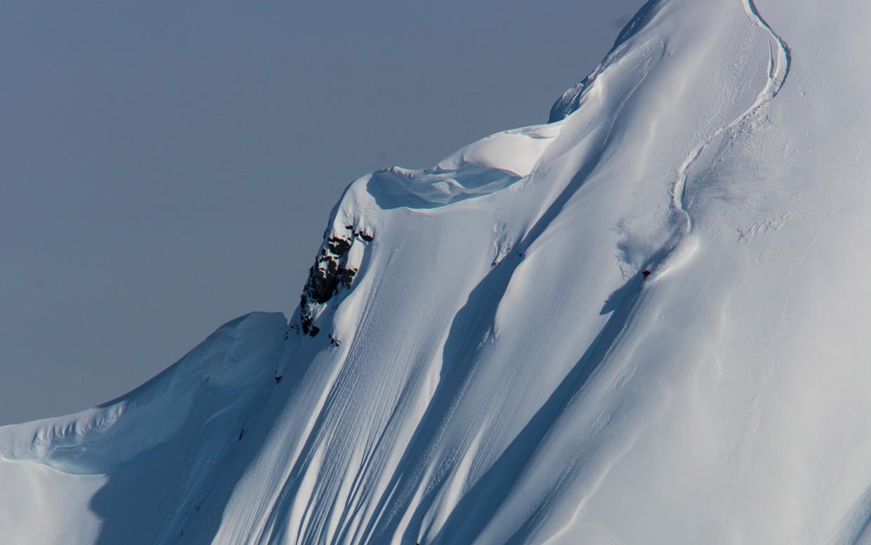 Spot the snowboarder: Xavier de le Rue is one of the World's best freeriders - Tero Repo/Red Bull Content Pool