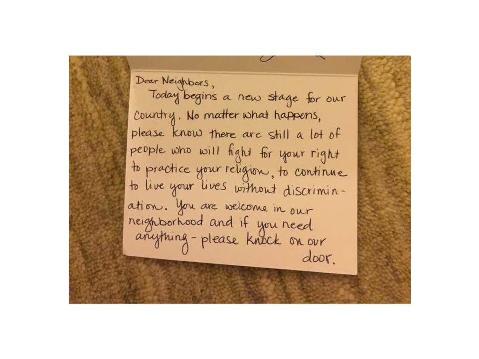 A picture of the note shared on Twitter by Hend Amry (@LibyaLiberty): Hend Amry (@LibyaLiberty)