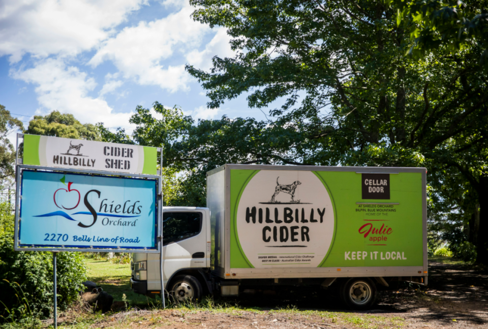 Hillbilly Cider is a popular stop in Bilpin, NSW. Photo: Destination NSW