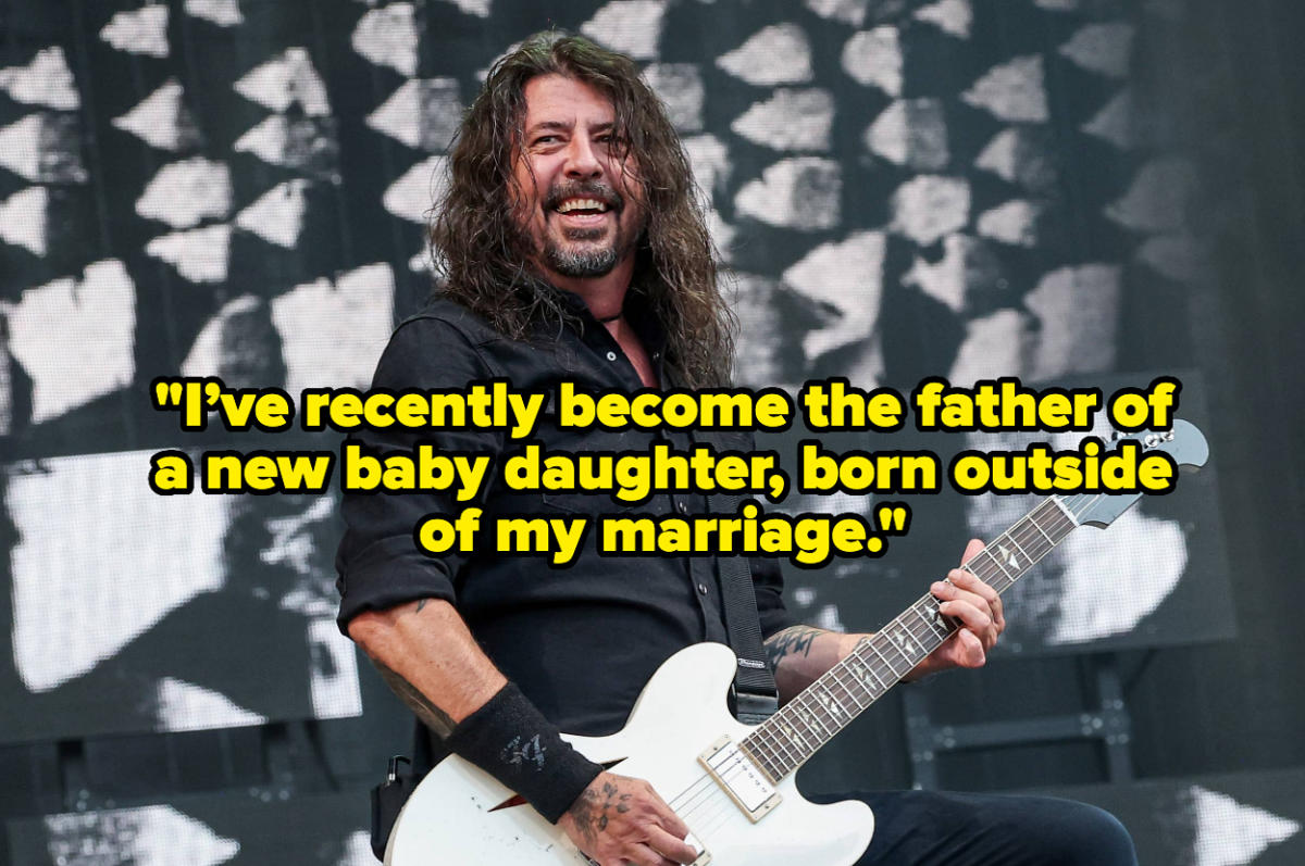 David Grohl recently admitted to fathering a child outside of his 21-year marriage